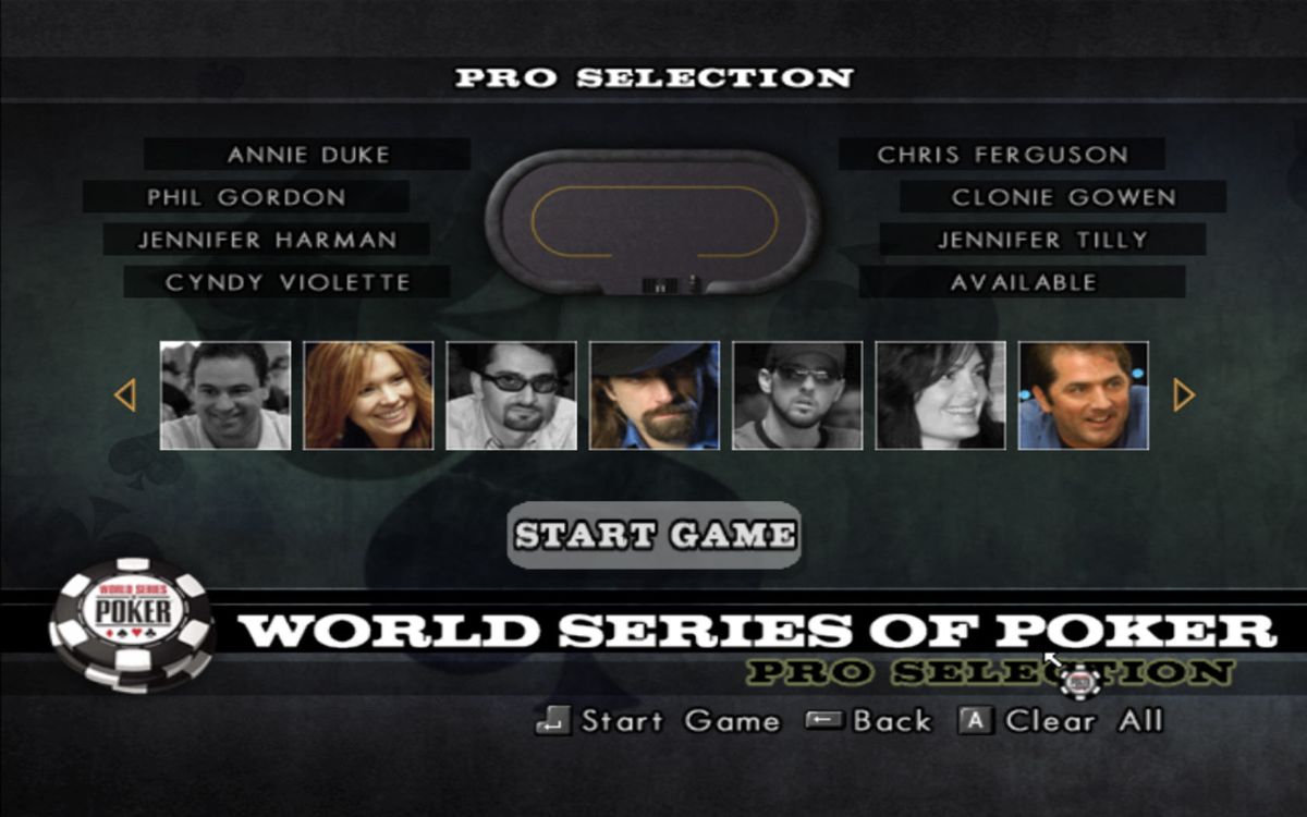 World Series of Poker 2008: Battle for the Bracelets screenshot 5 for PSP